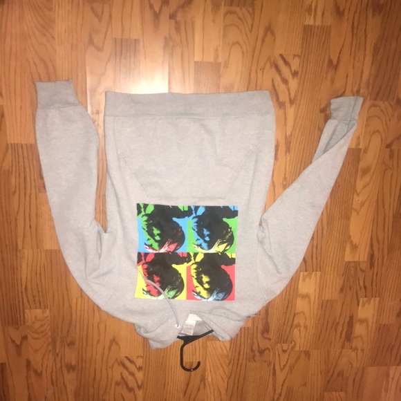 2pac Gray Hoodie - Size S - Picture 1 of 1